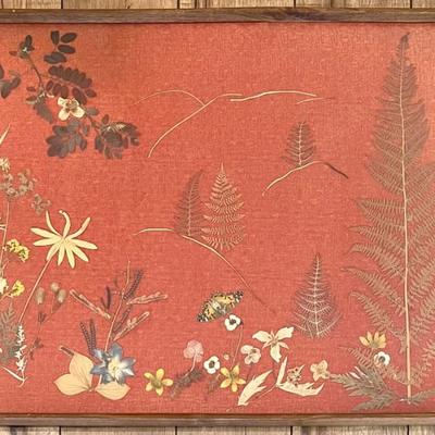 MCM Framed Pressed Flowers With Glass Front