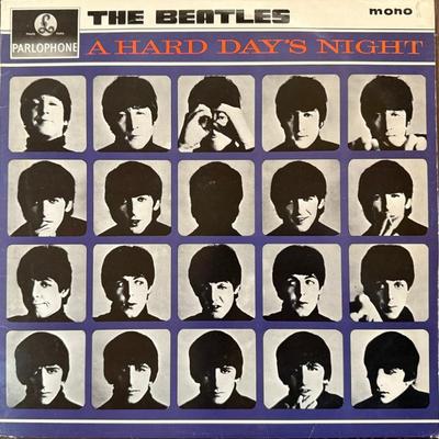 Incredibly RARE Vintage Beatles Hard Days Night Vinyl Album Parlophone With Error Xex-482-3n - Xex-481-3n