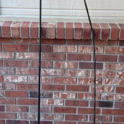 Pair Of Outdoor Metal Double Hook Plant Hangers