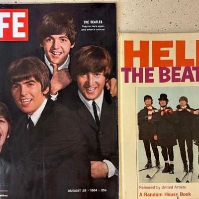 August 1964 Life Magazine The Beatles, Random House 1965 Help! The Beatles Book And Magazine