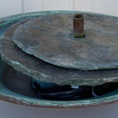 15' Table Top Copper Fountain With Slate Inserts
15" Table Top Copper Fountain With Slate Inserts