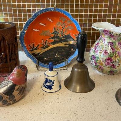 International Home Goods - Tonalla Mexico Bird, Asian Bamboo Vase, Japan Bowl, Royal Chintz Pitcher, And More