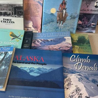 Coffee Table Books - Alaska, Remmington, Bird Songs, Fort Collins, C M Russell, Polar Bears, And More