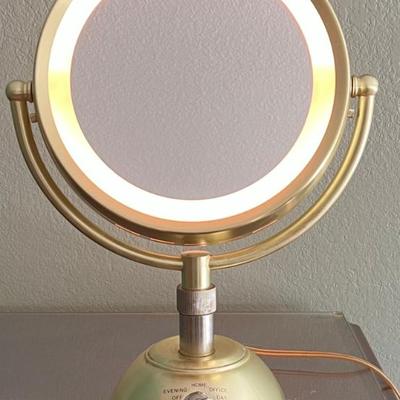 Conair Model BE66BB Illuminated Double Sided Brushed Brass Vanity Mirror