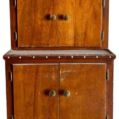 Vintage Table Top 4 Door Cabinet (as Is)