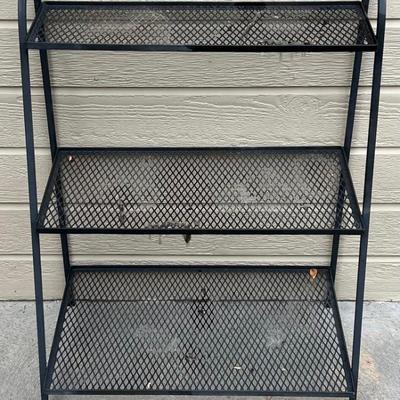 33" Wrought Iron 3 Tier Plant Stand (As Is)