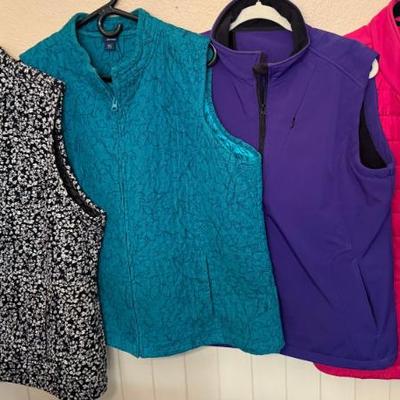 (4) Ladies Vests - Basic Additions, Made For Life - Size XL And 2X