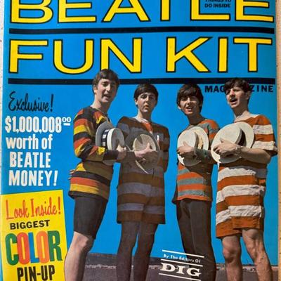1964 Beatles Fun Kit Magazine Fully In Tact