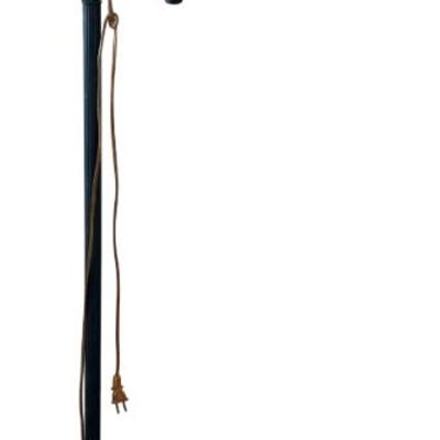 60" Swing Arm Floor Lamp With Material Shade