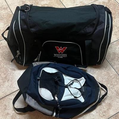 Colorado Western University Duffel Bag And Small Es Back Pack