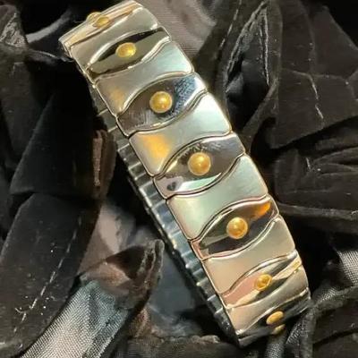 Milor italy stainless steel 18k expansion bracelet