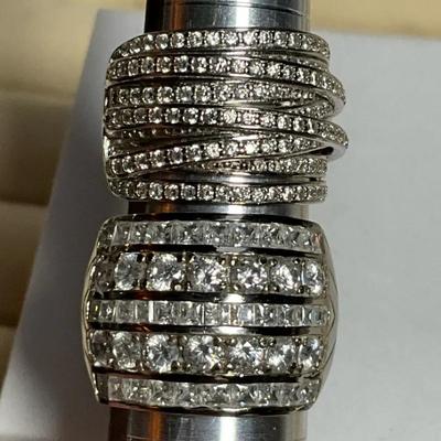 Two multi band statement rings