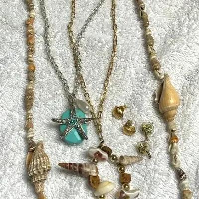 Beach theme costume jewelry