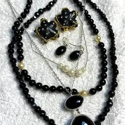 Costume pieces in black