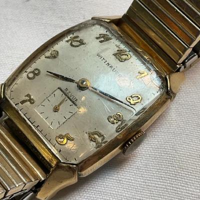 For restoration vintage wittnauer revue mechanical wristwatch