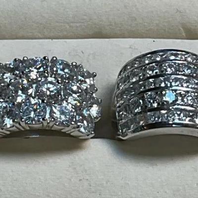 Sterling size 6 statement rings