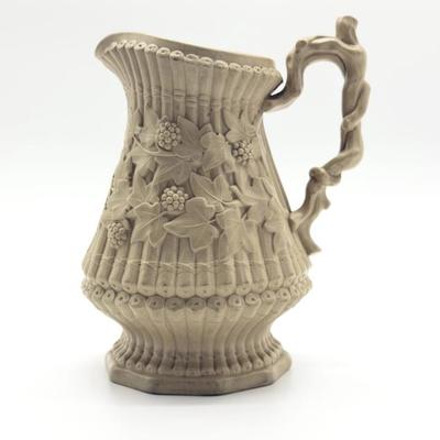 Sale Photo Thumbnail #22: Antique Ridgeway Pottery raised relief pitcher