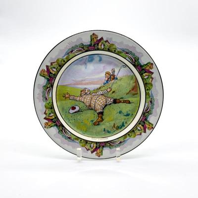 Sale Photo Thumbnail #127: Antique Royal Winton plate "Golf Language"
