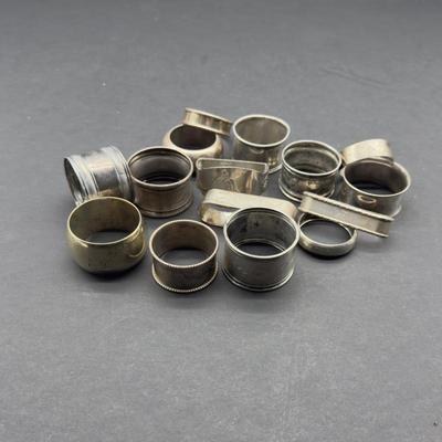 Sale Photo Thumbnail #43: Sterling napkin tings