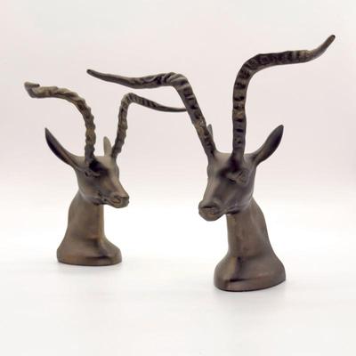 Sale Photo Thumbnail #26: Pr. brass bookends