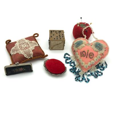 Sale Photo Thumbnail #28: Antique pin cushions