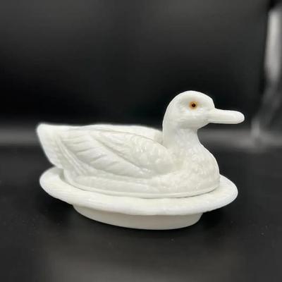 Westmoreland Milk Glass Covered Dish