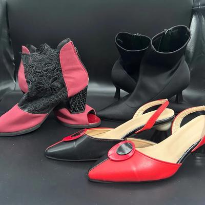 Women’s Booties And Vintage Heels Size 8.5