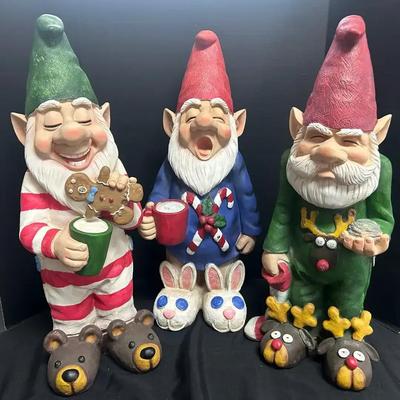 Naughty Holiday Garden Gnomes
