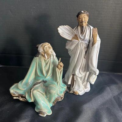 Vintage Chinese Shiwan Glazed Export MudMan Figurines