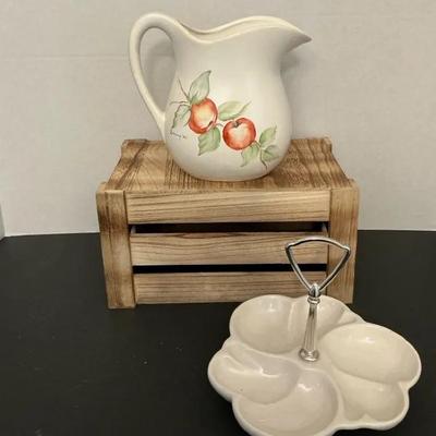 Small Pitcher And Serving Dish