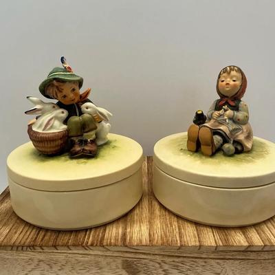 Retired Goebel Ml Hummel Candy Dish Lot Of 2