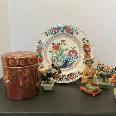 Mixed Lot Of Asian Inspired Decor