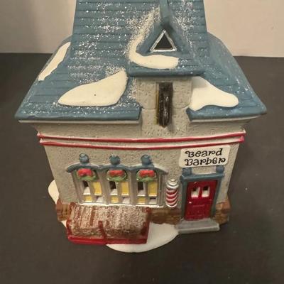 Department 56 North Pole Series Beard Barber Shop 56340