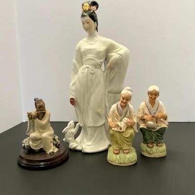 4pc Mixed Lot Of Asian Figurines