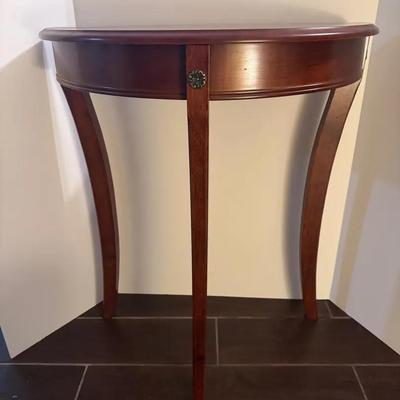 Half Moon Side Table Queen Ann Style