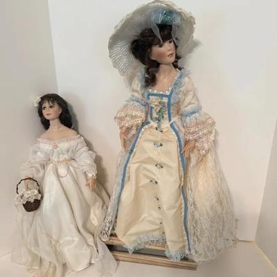 Paradise Galleries Victorian Bride Dolls Dena And Amanda