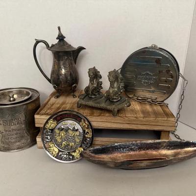 Mixed Lot Of Various Tin And Silver Plated Items