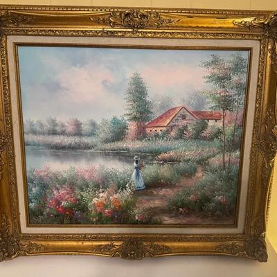 Beautiful Art Piece Of Girl In Meadow