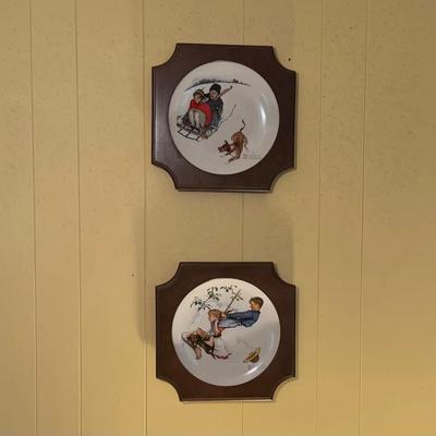 1972 NORMAN ROCKWELL COLLECTOR PLATES Set Of 4