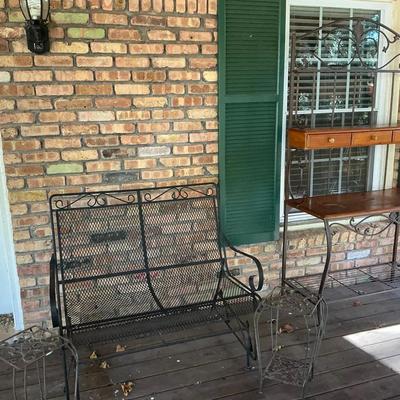 Glider Two Side Tables Bake Rack 