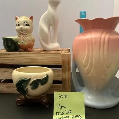 4pc Mixed Lot Of Vintage Pottery