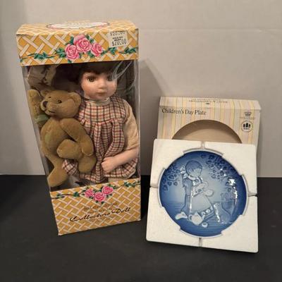 Children’s Day Plate Bing & Grondahl And Collectors Doll