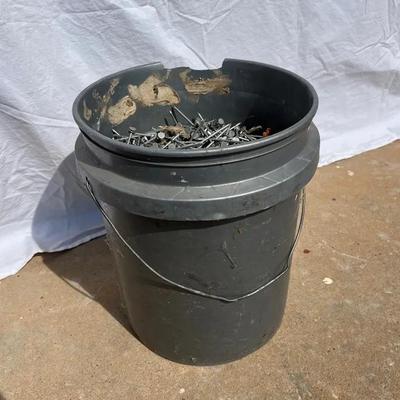 Bucket of 2-1/2” Roofing Nails