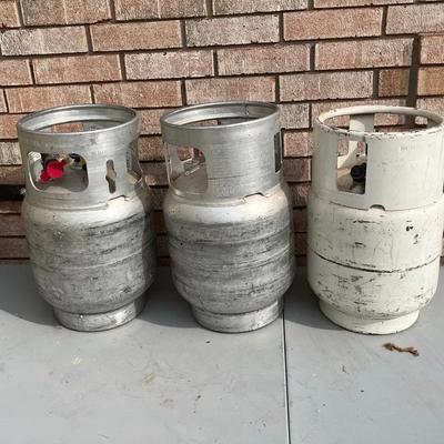 Three Propane Tanks