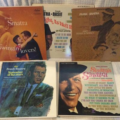 Frank Sinatra Vinyal Records 6 Pc.