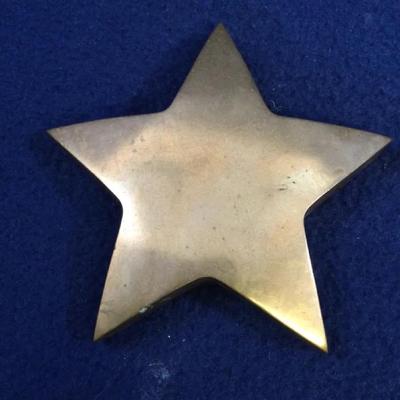 Copper Solid Star Paperweight