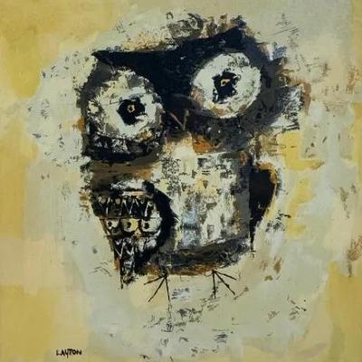 “Blinky Owl” By Margaret Layton, Vintage Lithograph On Paper