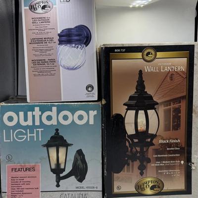 Outdoor Lighting New In Box Hampton Catalina Lighting 3 Pc