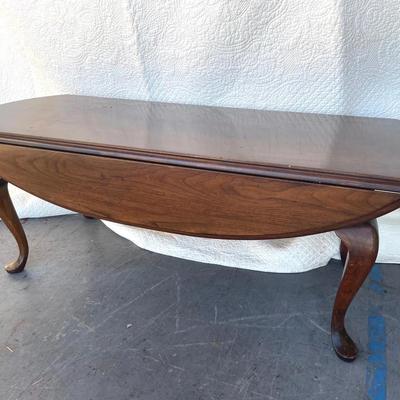 Queen Anne Style Cherry Drop Leaf Coffee Table #2