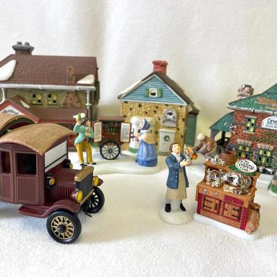Department 56 Seed And Bulb, Apothecary, Silver Works Shops And Villagers